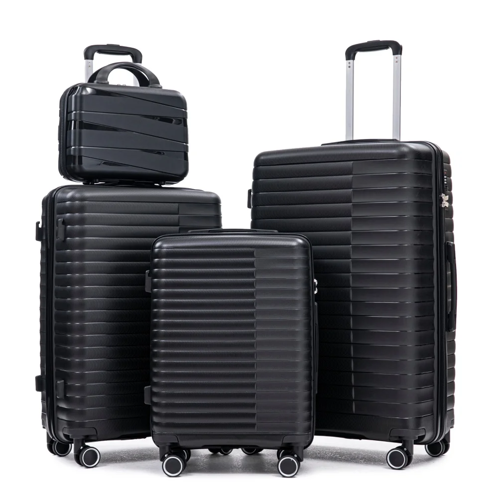 14/20/24/28 Inch 4PCS PP Luggage Set Spinner Wheels Iron Pull Rod Combination Lock 14" Cosmetic Case Travel
14/20/24/28 Inch 4PCS PP Luggage Set Spinner Wheels Iron Pull Rod Combination Lock 14" Cosmetic Case Travel