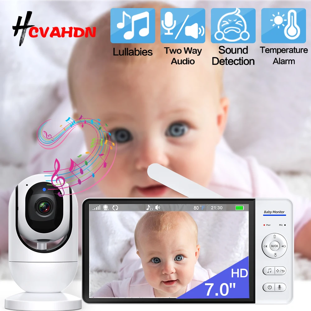 7 Inch Video Baby Monitor Camera Wireless 2.4G Mother Kids Home Surveillance Camera PTZ Temperture Display Lullaby Nanny Cam
7 Inch Video Baby Monitor Camera Wireless 2.4G Mother Kids Home Surveillance Camera PTZ Temperture Display Lullaby Nanny Cam