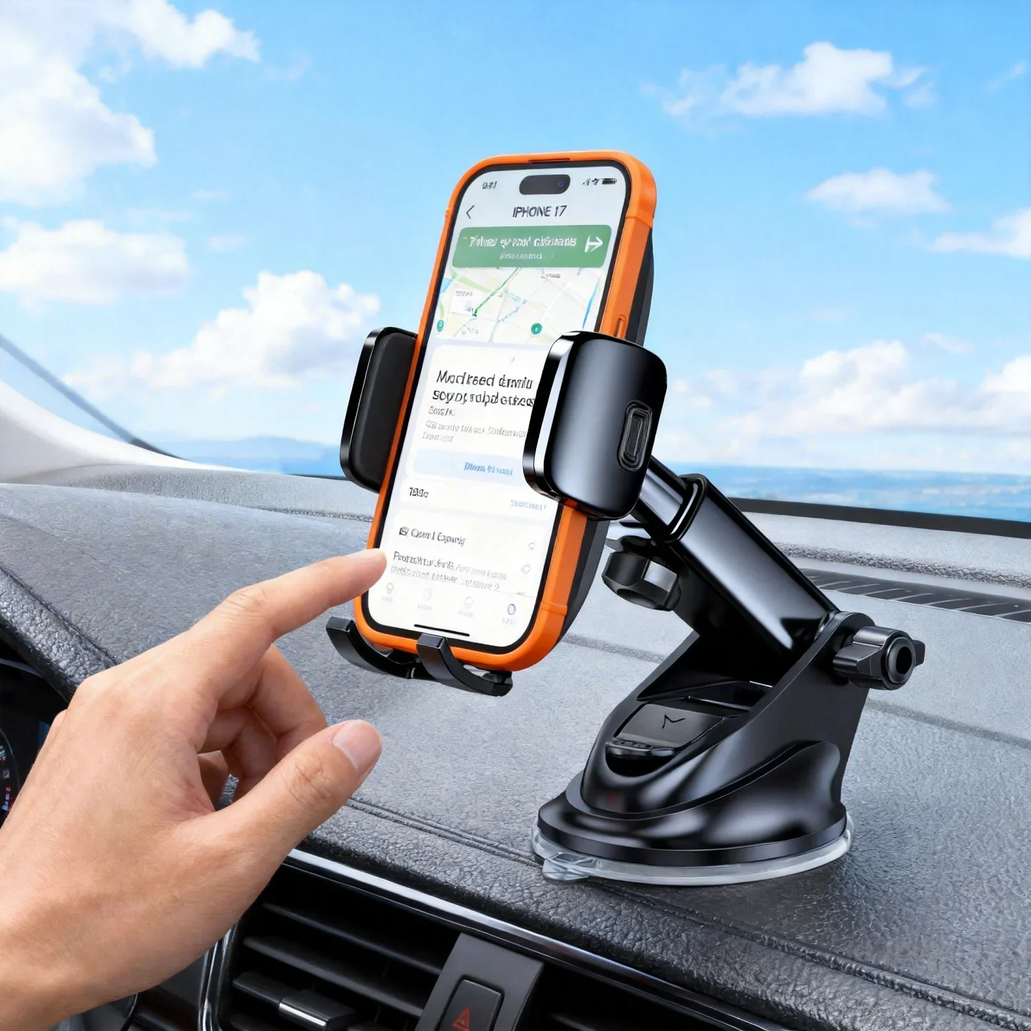 Cell Phone Holder Mount Car, Windshield/Dashboard/Window Car Phone Bracket, Suction Cup Phone Mount for Car Truck Compatible
Cell Phone Holder Mount Car, Windshield/Dashboard/Window Car Phone Bracket, Suction Cup Phone Mount for Car Truck Compatible