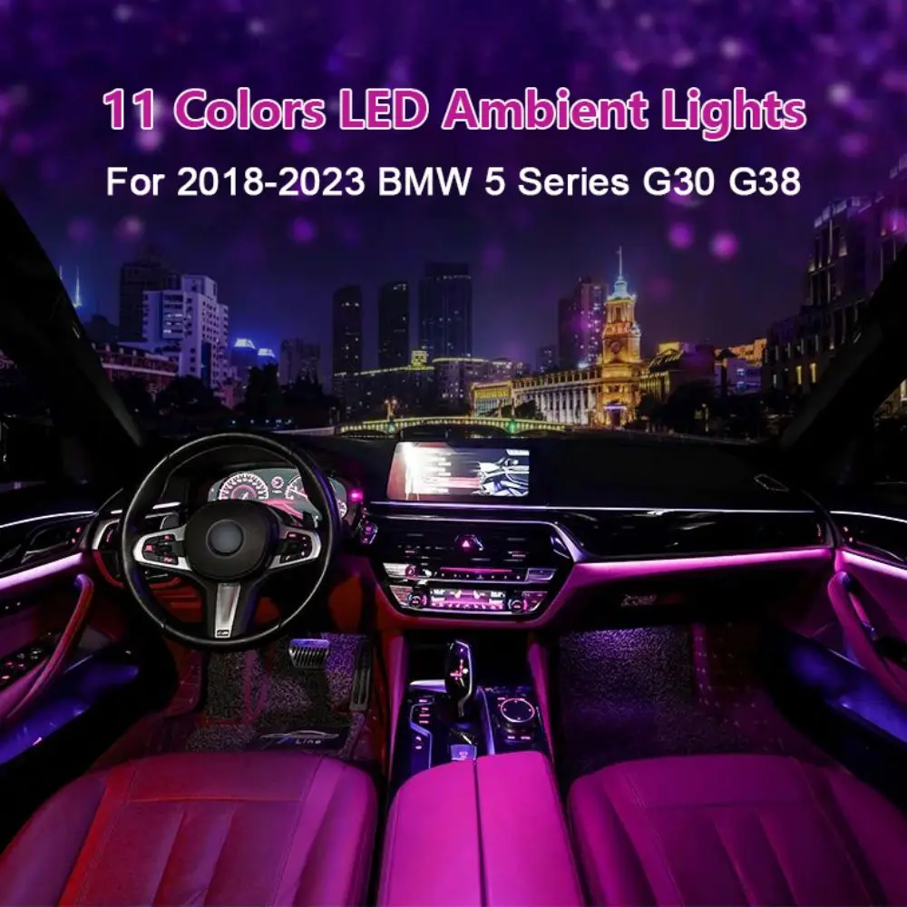 11 Colors LED Ambient Light for 2018-2023 BMW 5 Series G30 G38 Decorative Atmosphere Lamp Lighted Speaker Mask Cover Kit
11 Colors LED Ambient Light for 2018-2023 BMW 5 Series G30 G38 Decorative Atmosphere Lamp Lighted Speaker Mask Cover Kit