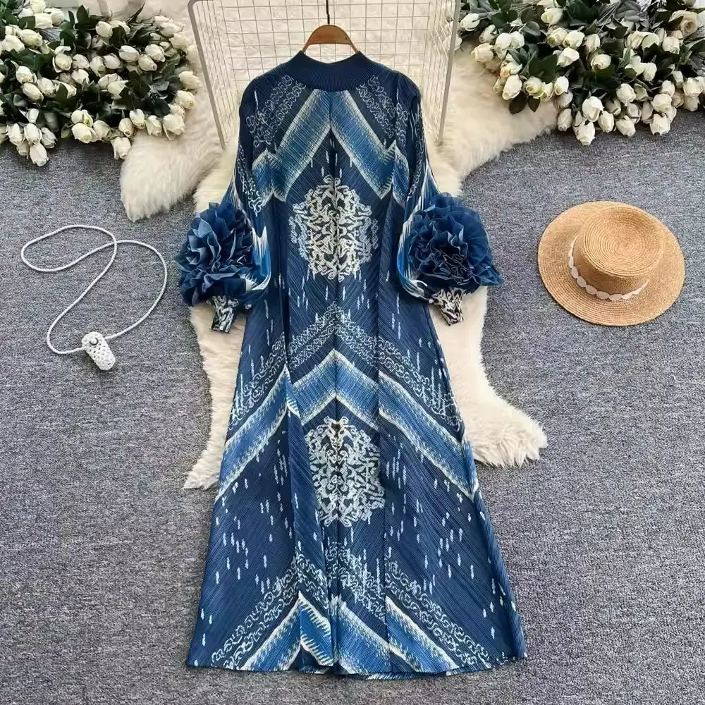 Miyake Vintage Print Casual Dress with Seven Sleeves Summer 2026 Long Female Clothing for Outdoor Travel And Holiday
Miyake Vintage Print Casual Dress with Seven Sleeves Summer 2026 Long Female Clothing for Outdoor Travel And Holiday