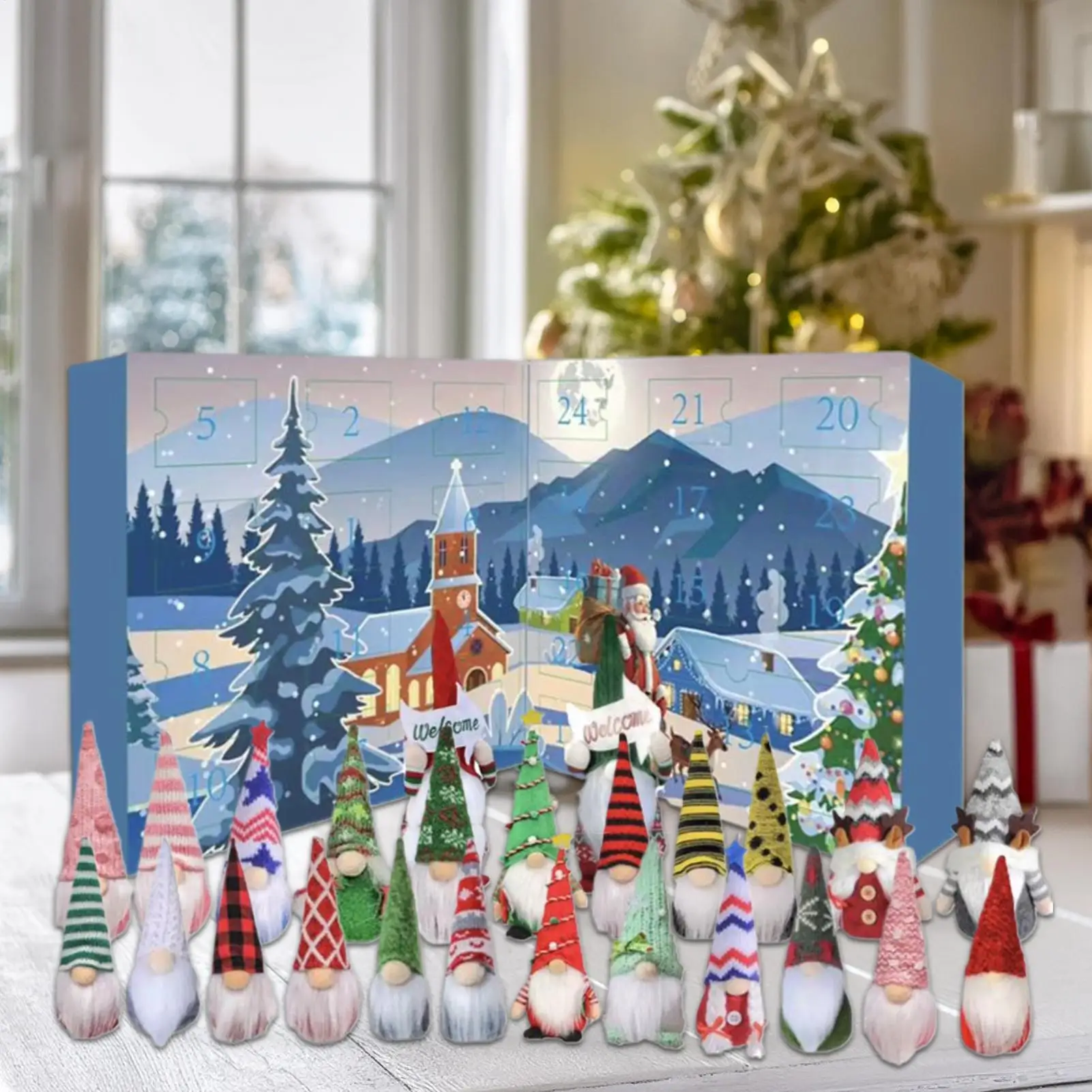 Gnome Countdown Calendar Cute Gnomes Holiday Favor 24-Day Countdown Calendar Dwarf Dolls Small Ornaments For Fireplace Table
Gnome Countdown Calendar Cute Gnomes Holiday Favor 24-Day Countdown Calendar Dwarf Dolls Small Ornaments For Fireplace Table
