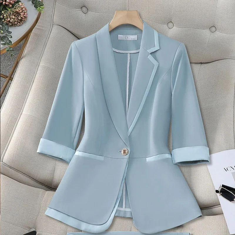 Newest Korean Style Elegant Blazer Jackets for Women New Fashion Casual Blazer Coats Streetwear Single Button Blazer Coats
Newest Korean Style Elegant Blazer Jackets for Women New Fashion Casual Blazer Coats Streetwear Single Button Blazer Coats