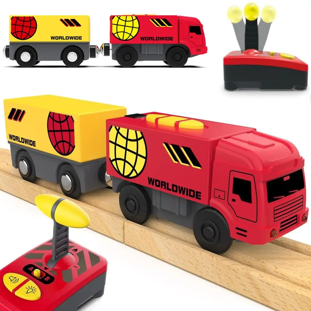 TOPLIVING Wooden Train Accessories, Battery Operated Locomotive Train, Remote Controlled Train for Track Set
TOPLIVING Wooden Train Accessories, Battery Operated Locomotive Train, Remote Controlled Train for Track Set