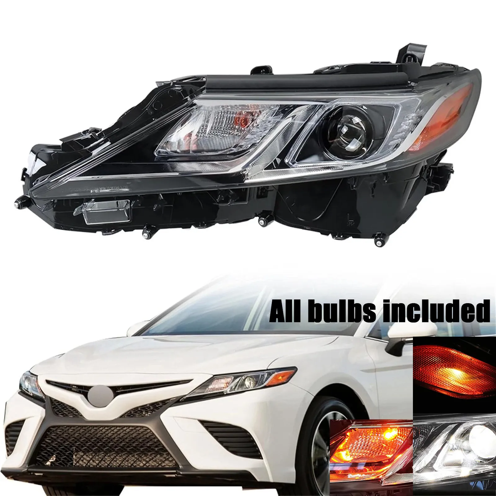 Фара левая (со стороны водителя) для Toyota Camry L LE SE 2018-2024 годов выпуска
Фара левая (со стороны водителя) для Toyota Camry L LE SE 2018-2024 годов выпуска