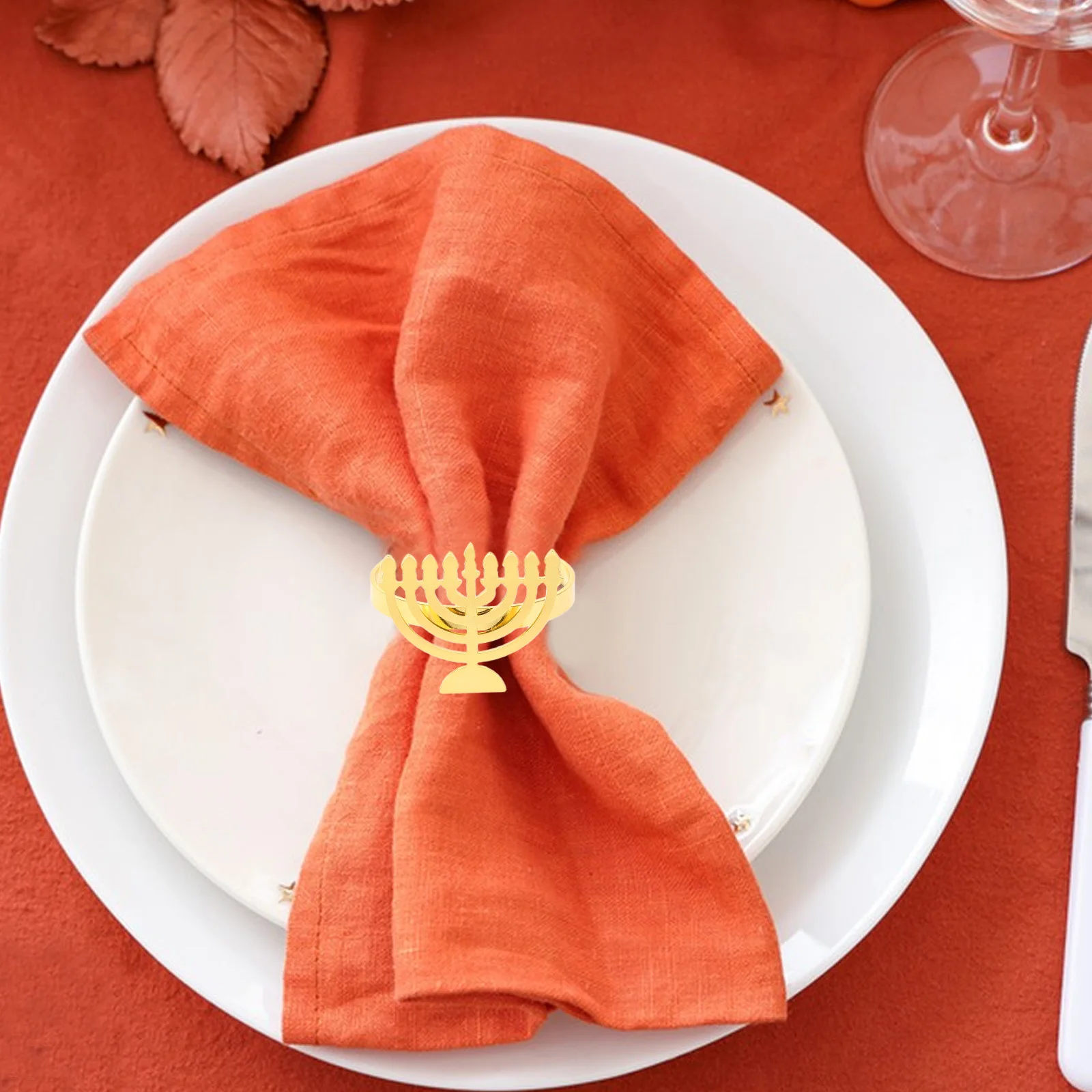 4Pcs Hanukkah Napkin Rings Chanukah Menorah Napkin Holder Holiday Dinner Party Table Setting Serviette Buckle Serviette Holder
4Pcs Hanukkah Napkin Rings Chanukah Menorah Napkin Holder Holiday Dinner Party Table Setting Serviette Buckle Serviette Holder
