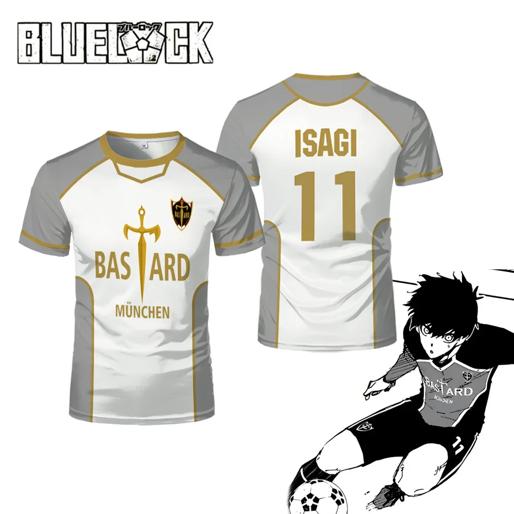 Casual Breathable Tops Blue Lock Bastard München Jersey Japanese Anime Kaiser Isagi Cosplay Unisex Football T-shirt Sports
Casual Breathable Tops Blue Lock Bastard München Jersey Japanese Anime Kaiser Isagi Cosplay Unisex Football T-shirt Sports