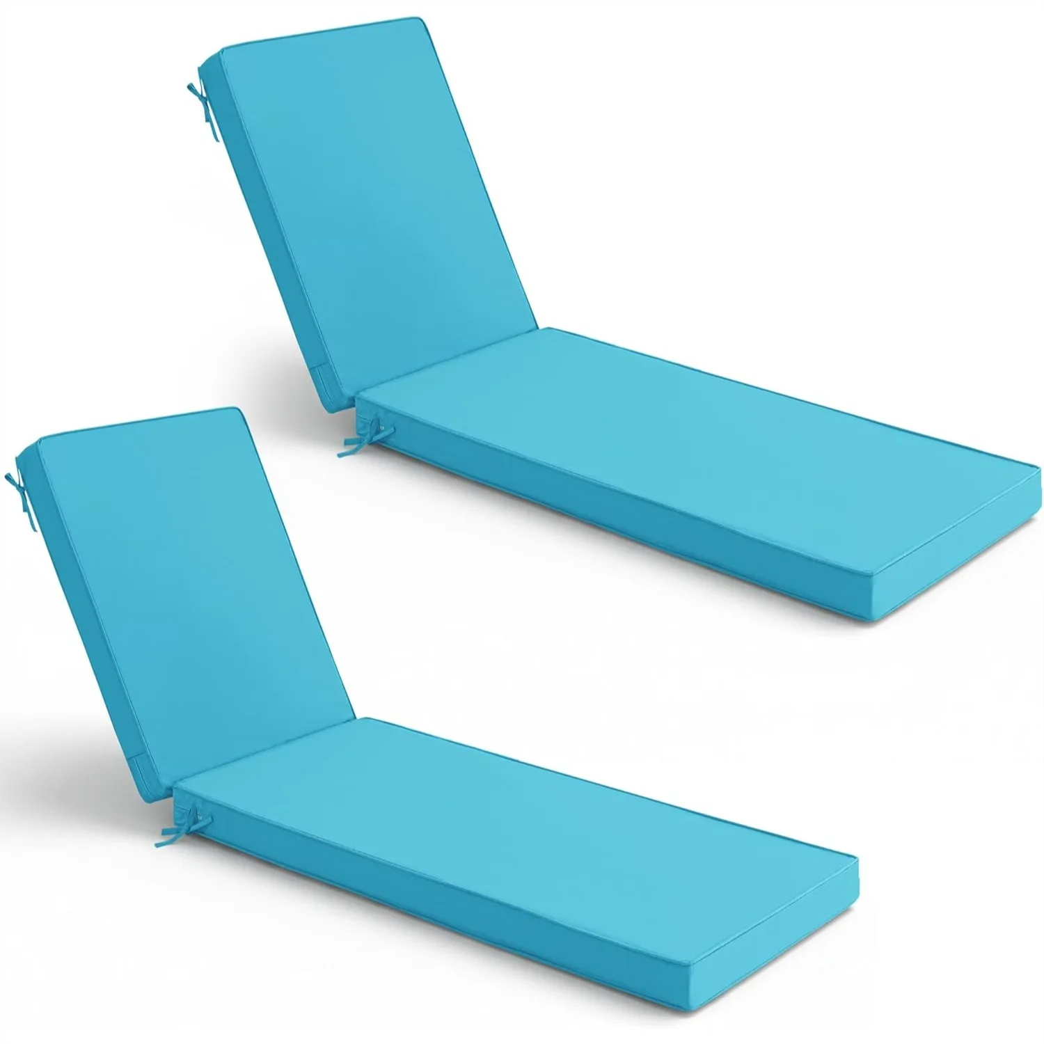 Chaise Lounge Cushions Outdoor Set of 2 - Fade Resistant Sun Lounger Replacement Pads with Removable Cover for Pool Deck Lawn
Chaise Lounge Cushions Outdoor Set of 2 - Fade Resistant Sun Lounger Replacement Pads with Removable Cover for Pool Deck Lawn