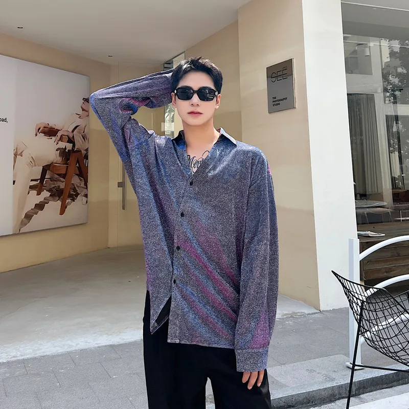 adual Color Long Sve Men's irt Fi Girl Spring Autumn Night Club Stage Faion Loose Fit Youth ular Regular Thin
adual Color Long Sve Men's irt Fi Girl Spring Autumn Night Club Stage Faion Loose Fit Youth ular Regular Thin