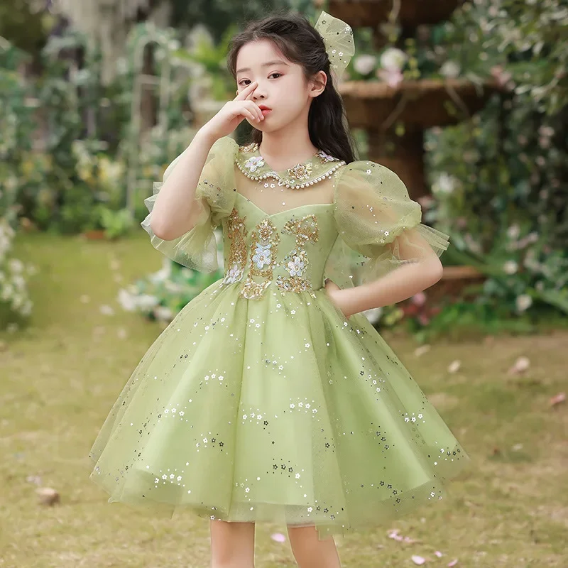 Kids Evening Dress for Girls Tulle Princess Wedding Matching Sequins Appliques Party Clothes Ball Gown Children Prom Vestidos
Kids Evening Dress for Girls Tulle Princess Wedding Matching Sequins Appliques Party Clothes Ball Gown Children Prom Vestidos
