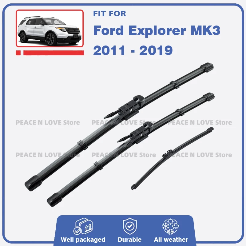 Front Rear Windshield Windscreen Wiper Blades For Ford Explorer 3 MK3 U502 2011 - 2019 Window 2012 2013 2014 2015 2016 2017
Front Rear Windshield Windscreen Wiper Blades For Ford Explorer 3 MK3 U502 2011 - 2019 Window 2012 2013 2014 2015 2016 2017