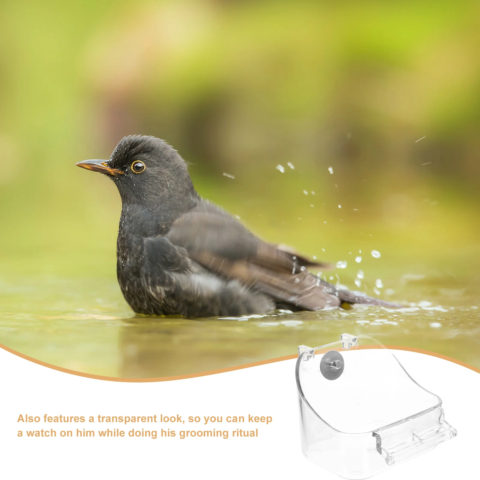 Hang Type Feeding Bathtub for Parakeet Cage Parrot Water Food Container Shower PP Accessory Hanging Feeder Multipurpose Bird
Hang Type Feeding Bathtub for Parakeet Cage Parrot Water Food Container Shower PP Accessory Hanging Feeder Multipurpose Bird