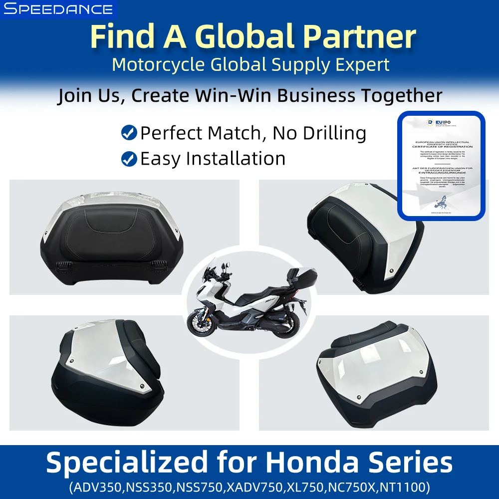 Speedance Motorcycle Top Box Rear Luggage for Honda ADV350, Quick-Release Storage for Touring & Commute
Speedance Motorcycle Top Box Rear Luggage for Honda ADV350, Quick-Release Storage for Touring & Commute