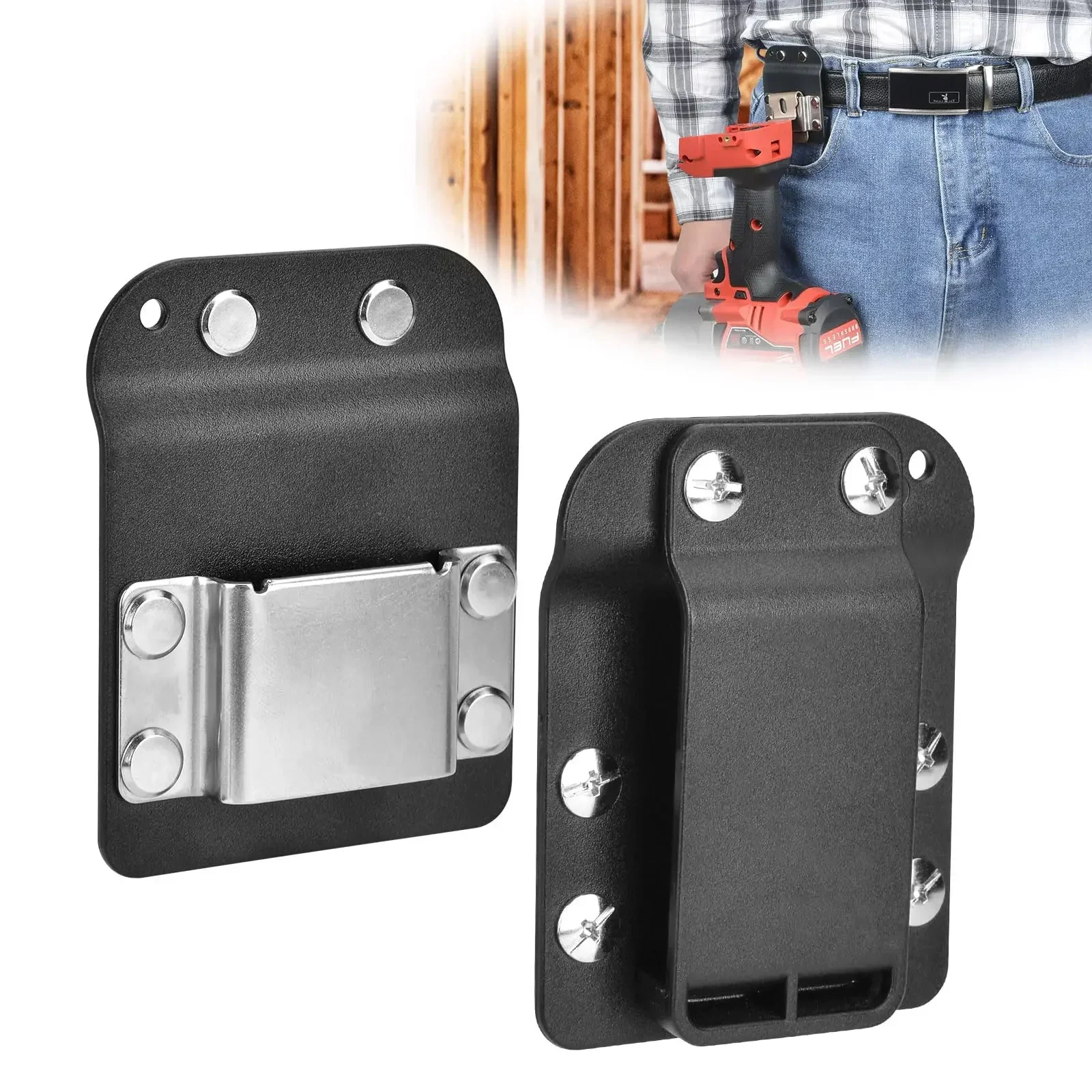 Drill Belt Clip Multi-functional Portable Drill Belt Clamp Bracket Hook Measuring Tape Holder Tape Measure Holder For Belt
Drill Belt Clip Multi-functional Portable Drill Belt Clamp Bracket Hook Measuring Tape Holder Tape Measure Holder For Belt