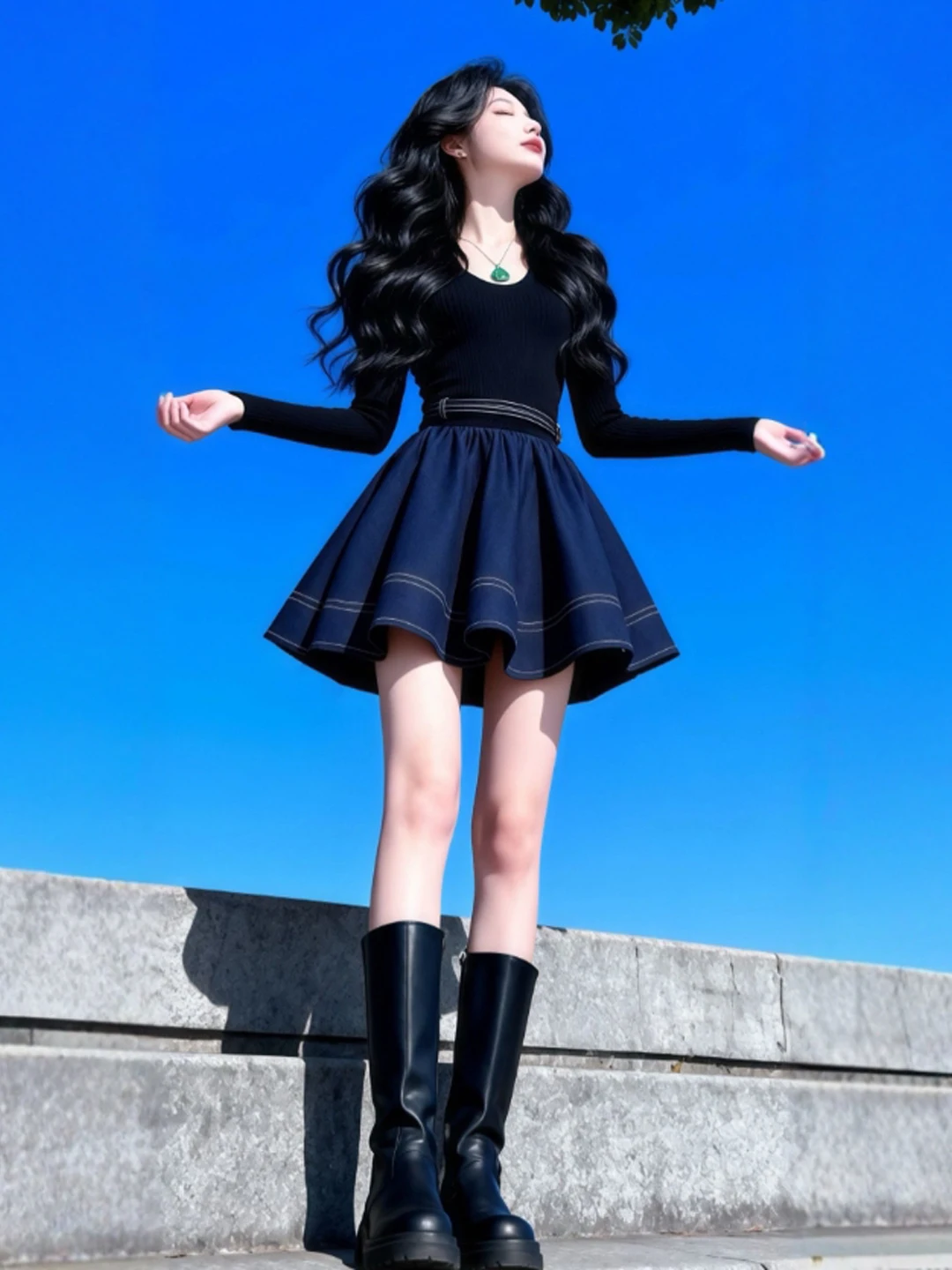 Уникальная пышная юбка с высокой талией, красивая, из зимней коллекции, женская модная одежда из нежного хлопкового материала.
Уникальная пышная юбка с высокой талией, красивая, из зимней коллекции, женская модная одежда из нежного хлопкового материала.