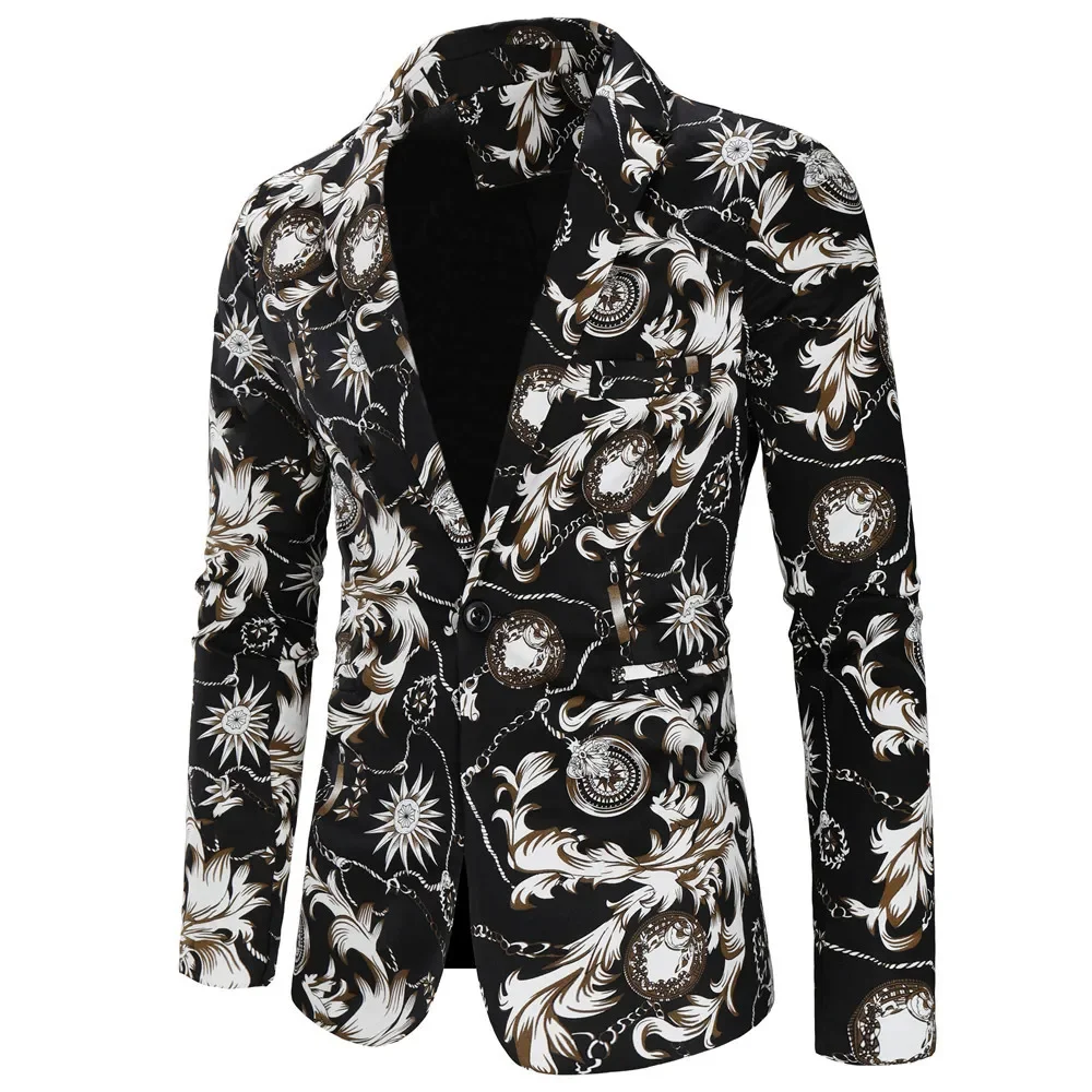 2023 Autumn/Winter New European and American Cotton and Hemp Printing Casual One Button Suit Men's Fashion Trend Flower Suit
2023 Autumn/Winter New European and American Cotton and Hemp Printing Casual One Button Suit Men's Fashion Trend Flower Suit