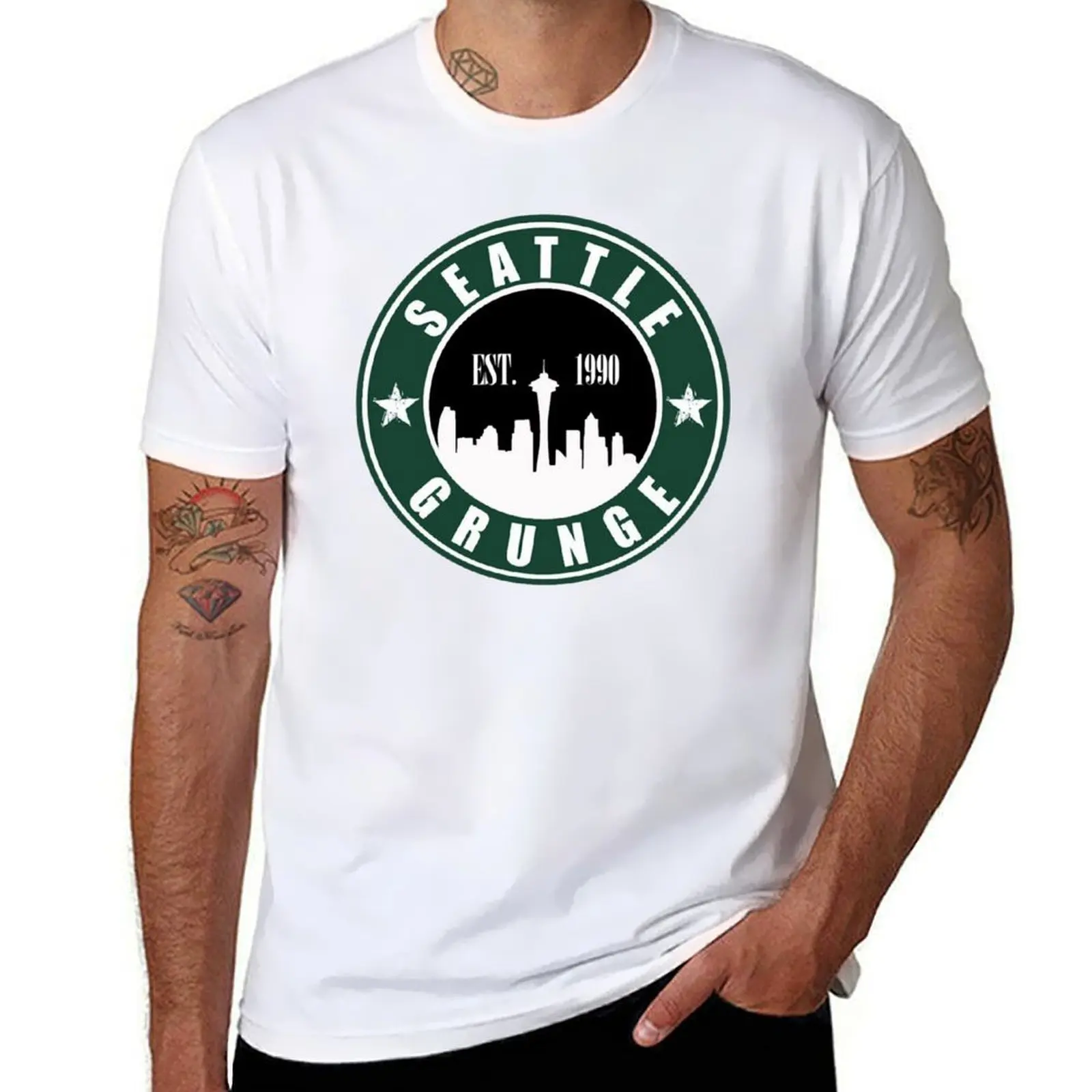 Seattle Grunge T-Shirt printed t shirts for man man t shirt cotton high quality T-Shirt
Seattle Grunge T-Shirt printed t shirts for man man t shirt cotton high quality T-Shirt
