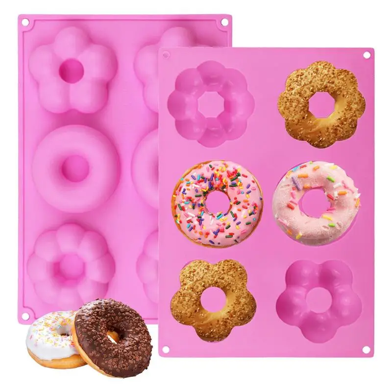 Silicone Donut Baking Molds Donut Silicone Baking Mold Flower Shape Pan Food Grade Silicone Bagels Pan Kitchen Cooking Tools
Silicone Donut Baking Molds Donut Silicone Baking Mold Flower Shape Pan Food Grade Silicone Bagels Pan Kitchen Cooking Tools