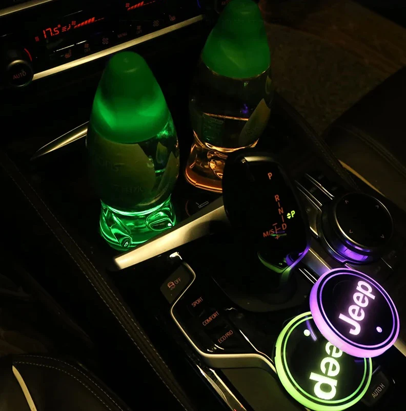 2PCS LED Cup Holder Coaster Car Interior Light For Jeep Wrangler Gladiator Grand Cherokee Renegade
2PCS LED Cup Holder Coaster Car Interior Light For Jeep Wrangler Gladiator Grand Cherokee Renegade