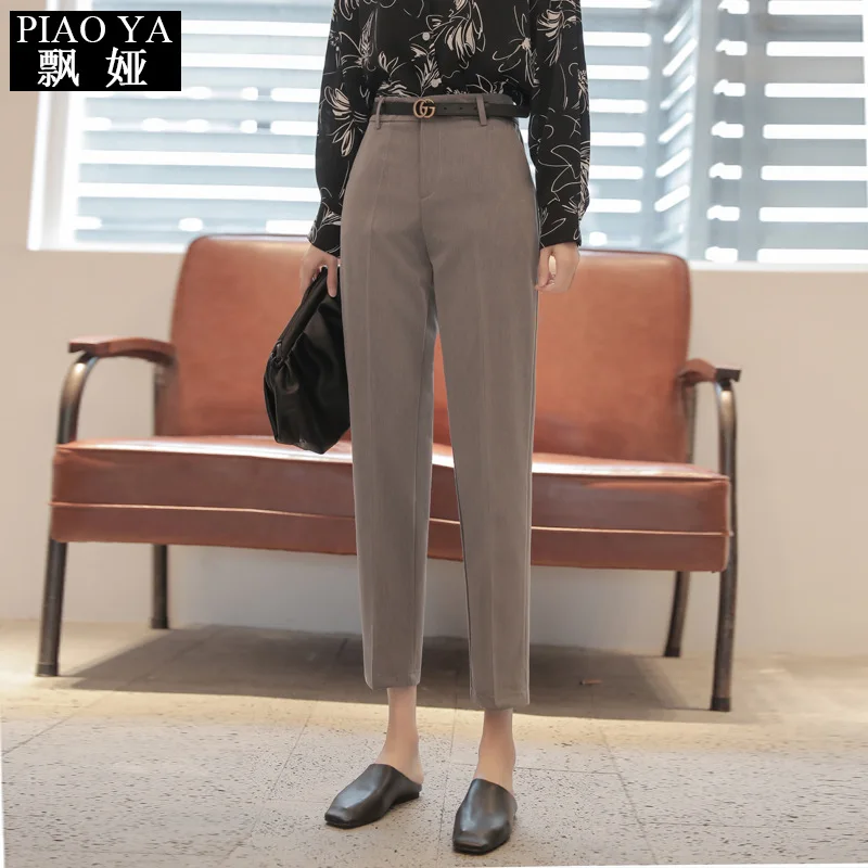 Women's Work Trousers2026Spring and summer high-waisted business straight-leg cigarette pants, gray cropped trousers
Women's Work Trousers2026Spring and summer high-waisted business straight-leg cigarette pants, gray cropped trousers