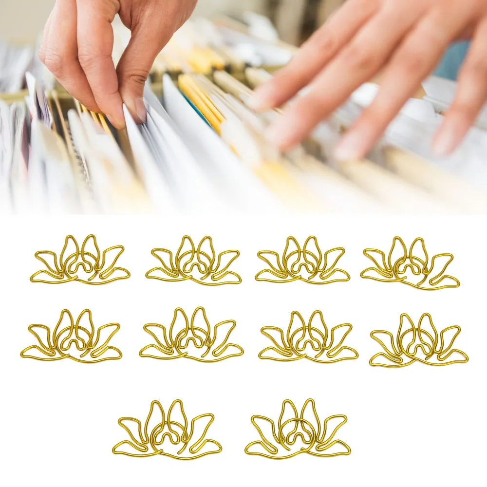 100Pcs Flower Shape Shaped Paper Clips Plastic-coated Metal 35*22mm Paper Clips Bright Gold Multipurpose Dinosaur Paper Clips
100Pcs Flower Shape Shaped Paper Clips Plastic-coated Metal 35*22mm Paper Clips Bright Gold Multipurpose Dinosaur Paper Clips