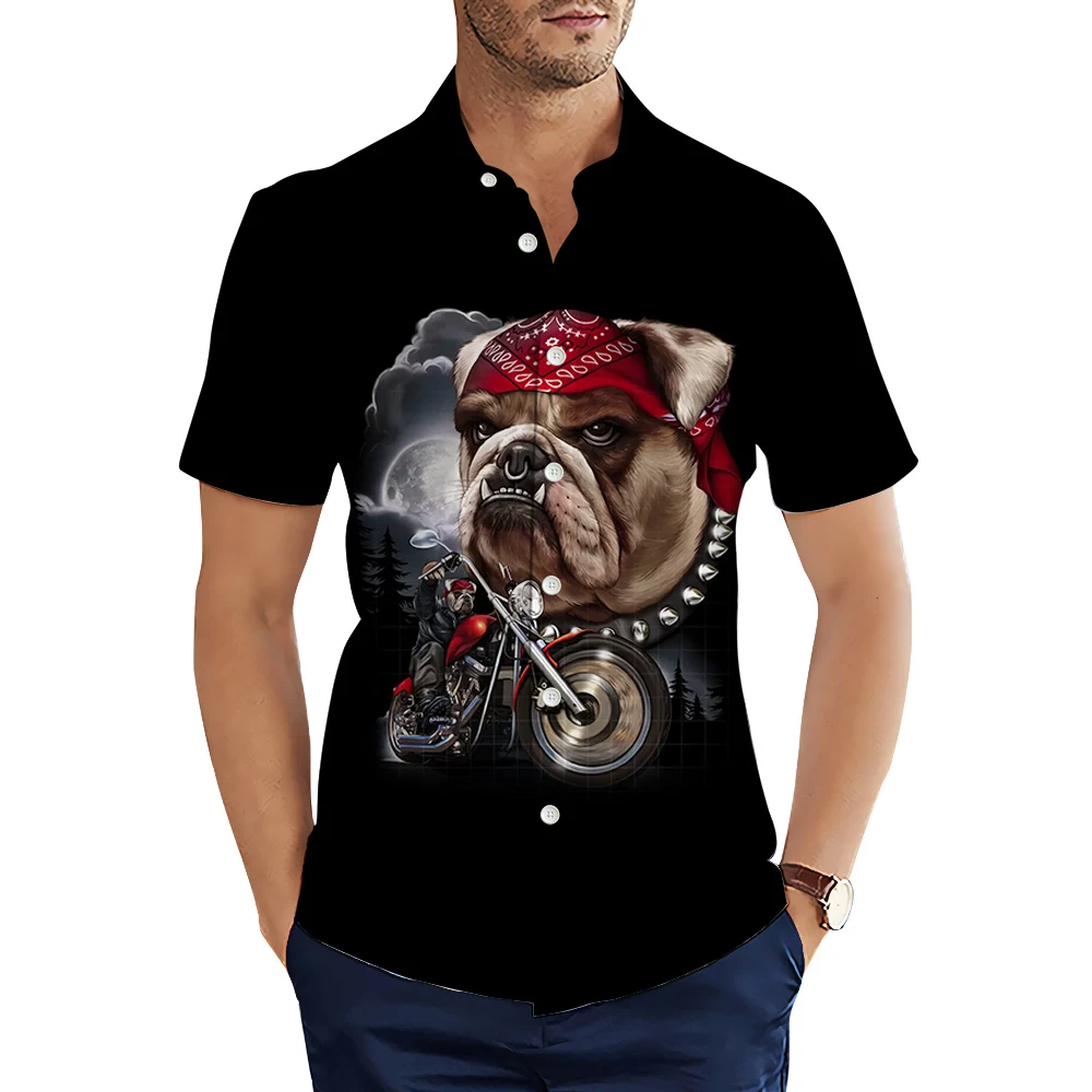 HX Fashion Men Shirts Cool Hippie Animals Dog Pug Motorcycle 3D Printed Casual Shirts for Men Clothing Summer Tops Camisas
HX Fashion Men Shirts Cool Hippie Animals Dog Pug Motorcycle 3D Printed Casual Shirts for Men Clothing Summer Tops Camisas