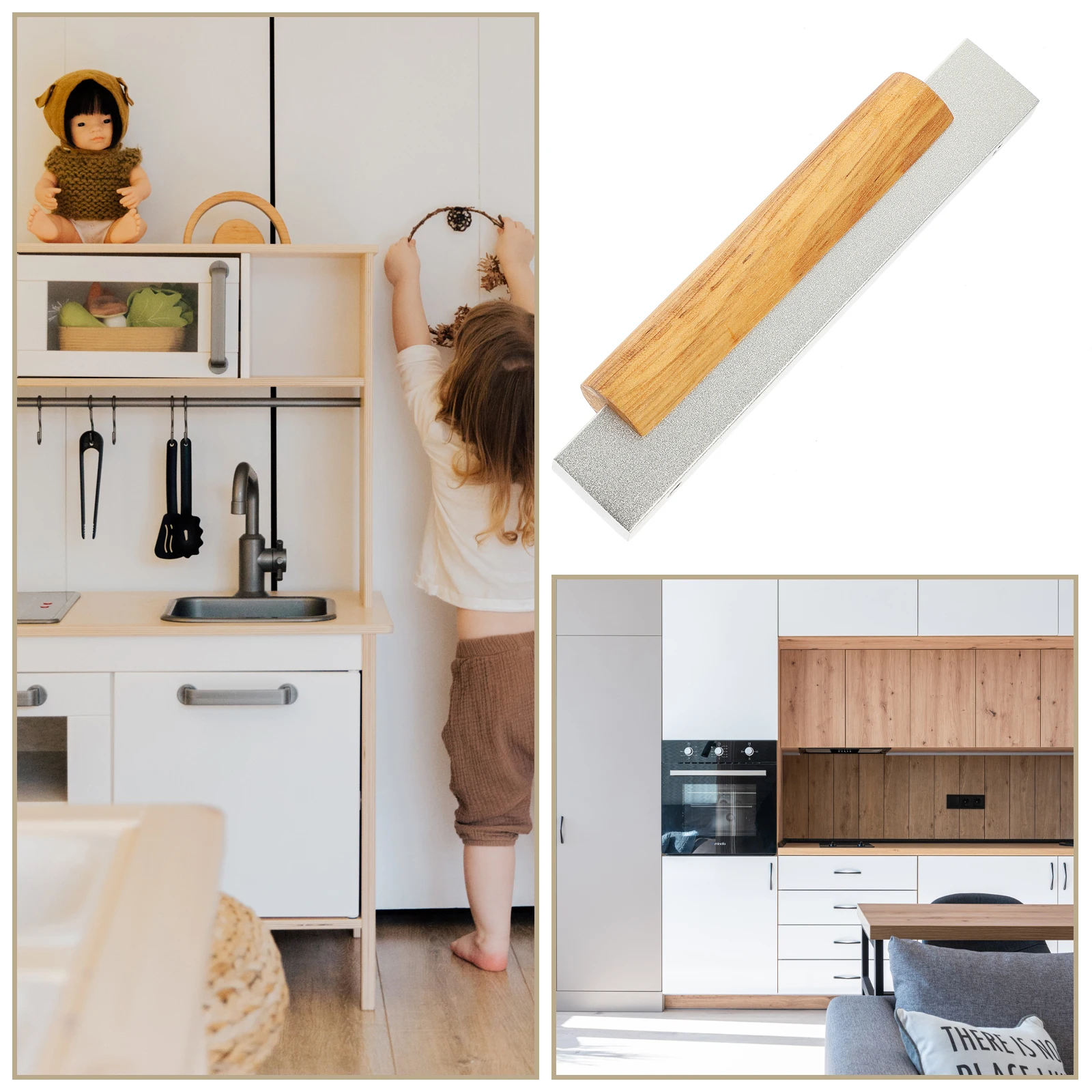 Solid Wood Door Handles Kitchen Cabinet Metal Pulls Modern Long Drawer Hardware Aluminum Alloy Cabinet Door for Cupboard 
Solid Wood Door Handles Kitchen Cabinet Metal Pulls Modern Long Drawer Hardware Aluminum Alloy Cabinet Door for Cupboard