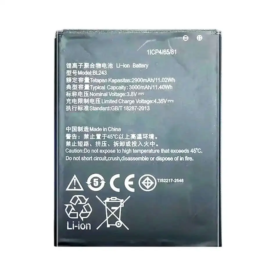 Долговечная работа BL243 3000 мАч для Lenovo K3 Note K50-T5 A7000 A5500 A5600 A7600 аккумулятор мобильного телефона
Долговечная работа BL243 3000 мАч для Lenovo K3 Note K50-T5 A7000 A5500 A5600 A7600 аккумулятор мобильного телефона