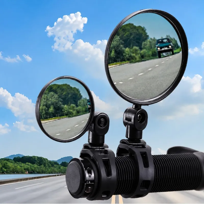Bike Rearview Mirror Wide Angle Convex Silicone Handlebar Mount 360° Rotatable HD Anti-Glare MTB E-Bike Scooter Acrylic Glass
Bike Rearview Mirror Wide Angle Convex Silicone Handlebar Mount 360° Rotatable HD Anti-Glare MTB E-Bike Scooter Acrylic Glass