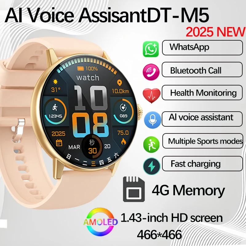 2025 Новые Смарт-часы M5 для мужчин и женщин HD Sports Fitness Al Assistant Быстрая зарядка Приложение Загрузка местность Abulm IP68 Музыкальные Смарт-часы 
2025 Новые Смарт-часы M5 для мужчин и женщин HD Sports Fitness Al Assistant Быстрая зарядка Приложение Загрузка местность Abulm IP68 Музыкальные Смарт-часы