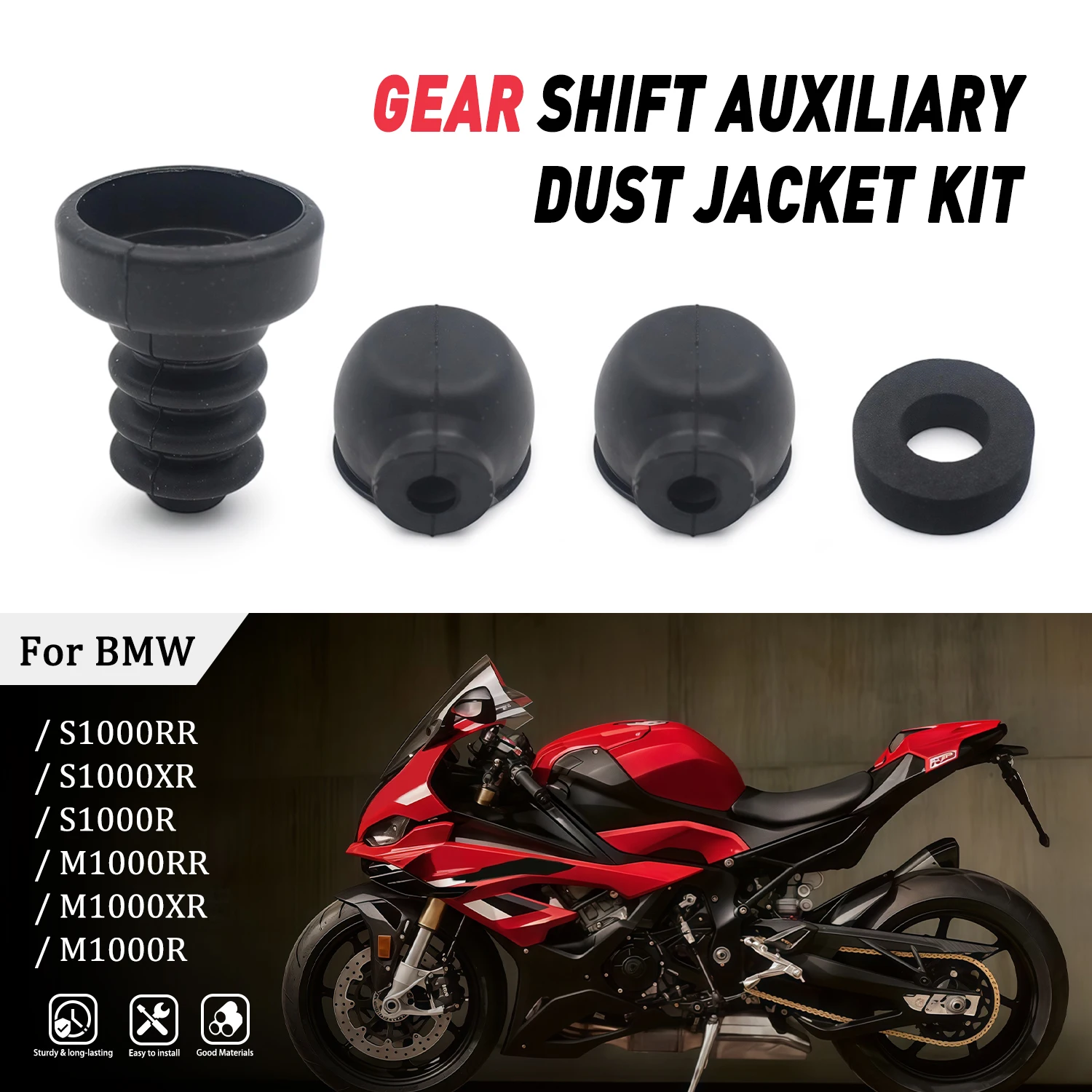 Gear shift auxiliary dust jacket Kit For BMW S1000RR S1000XR S1000R M1000RR M1000XR M1000R Linkage Joint Dust Boot Motorcycle
Gear shift auxiliary dust jacket Kit For BMW S1000RR S1000XR S1000R M1000RR M1000XR M1000R Linkage Joint Dust Boot Motorcycle