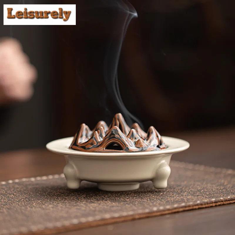 Chinese Mountains Tripodia Ceramic Incense Holder Water Fountain Decoration Incense Burners Meditation Censer Indoor Ornaments
Chinese Mountains Tripodia Ceramic Incense Holder Water Fountain Decoration Incense Burners Meditation Censer Indoor Ornaments