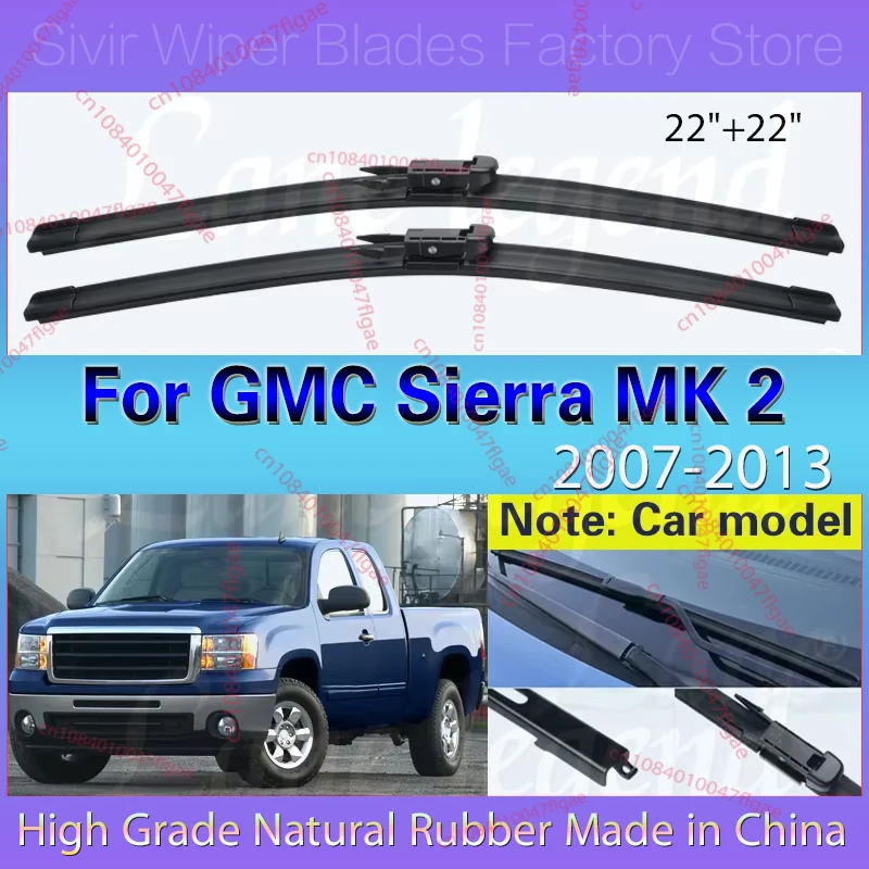 For Chevrolet Silverado GMC Sierra MK 2 2007 - 2013 Car Wiper LHD Front Wiper Blades Windshield Windscreen Clean Window 22"+22"
For Chevrolet Silverado GMC Sierra MK 2 2007 - 2013 Car Wiper LHD Front Wiper Blades Windshield Windscreen Clean Window 22"+22"
