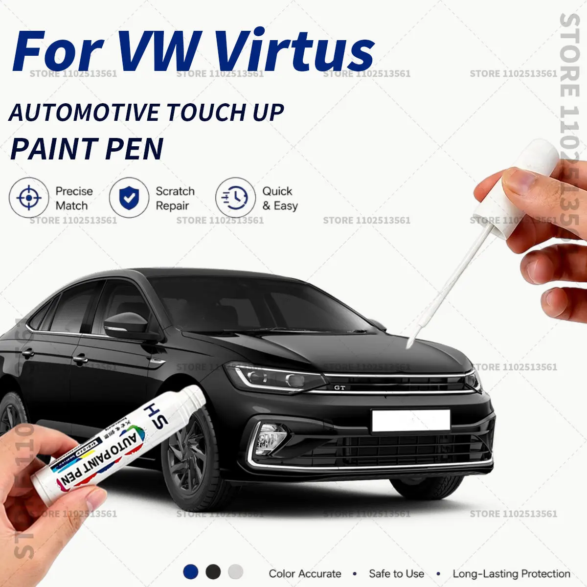 For VW Virtus White Black Blue Universal Car Touch Up Paint Pen Quick Repair Scratch Remover Auto Paint Brush Easy Application
For VW Virtus White Black Blue Universal Car Touch Up Paint Pen Quick Repair Scratch Remover Auto Paint Brush Easy Application
