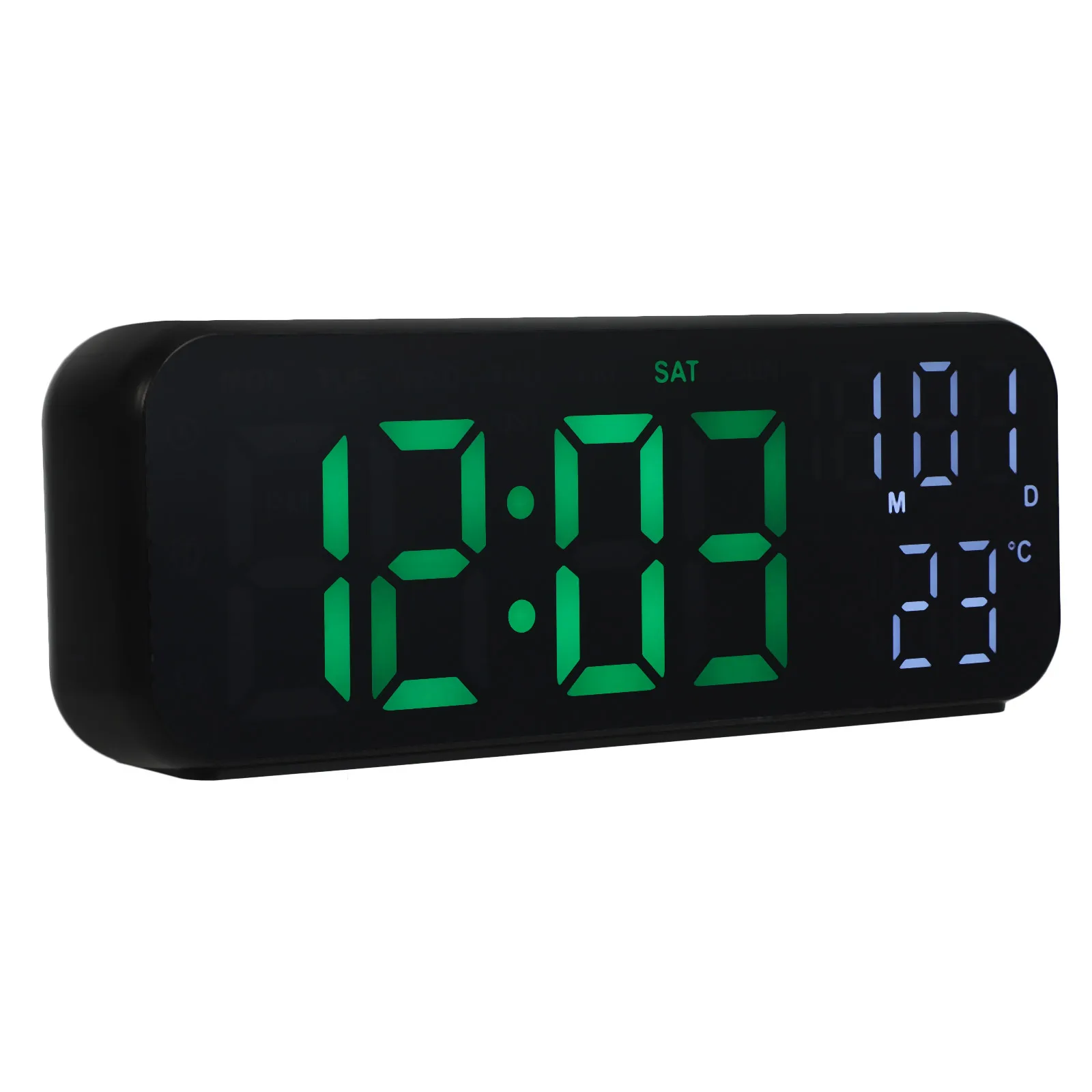 Digital LED Clock Electronic Thermohygrometer Black 2802 Model Bedroom Living Room Desk Nightstand Temperature
Digital LED Clock Electronic Thermohygrometer Black 2802 Model Bedroom Living Room Desk Nightstand Temperature