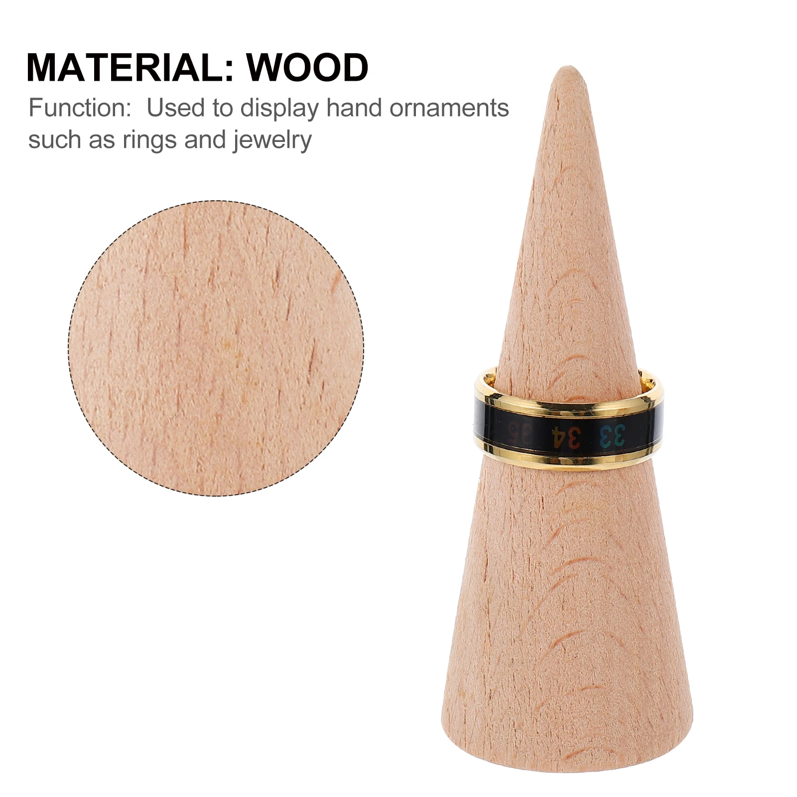 3 Pcs Solid Wood Ring Holder Jewelry Wooden Display Stand Shelf Storage Rack Easel
3 Pcs Solid Wood Ring Holder Jewelry Wooden Display Stand Shelf Storage Rack Easel