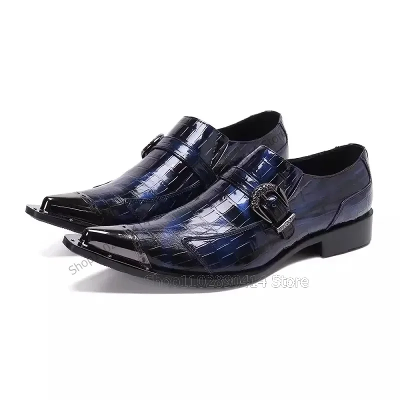 Purple Alligator Print Metal Pointed Toe Men Derby Shoes Fashion Slip On Men Shoes Luxury Handmade Party Banquet Men Dress Shoes
Purple Alligator Print Metal Pointed Toe Men Derby Shoes Fashion Slip On Men Shoes Luxury Handmade Party Banquet Men Dress Shoes