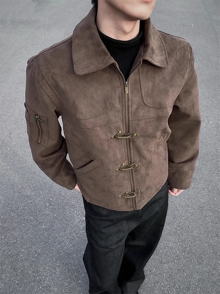 Brown American Sle Men's ort Jaet Autumn Winter Plane Bule Outerwear Retro Leather Coat Stand Fit Youth Faion
Brown American Sle Men's ort Jaet Autumn Winter Plane Bule Outerwear Retro Leather Coat Stand Fit Youth Faion