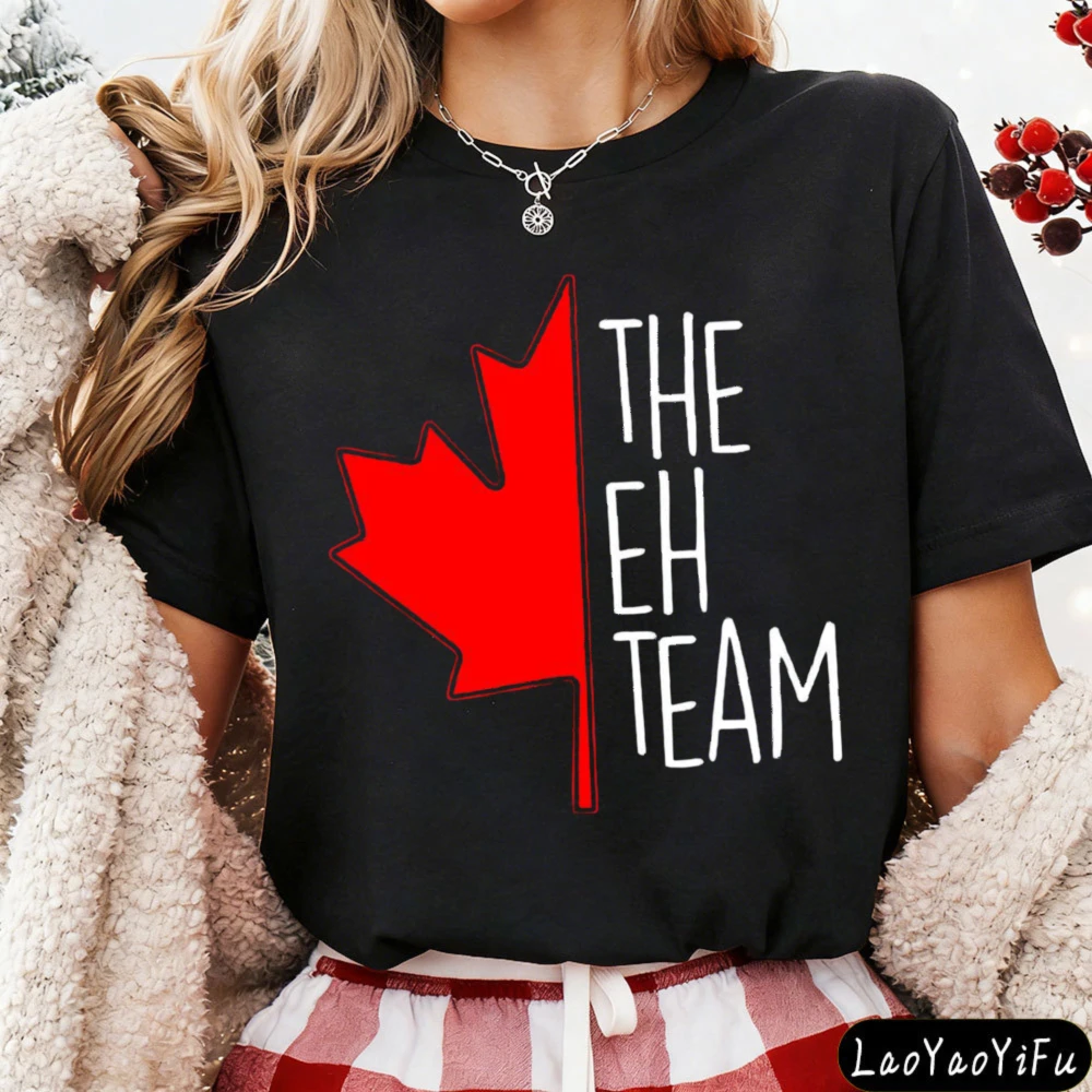 The EH Team Shirt Funny Canadian Tops Happy Canada Day Shirt Women Fashion Canada Red Maple Leaf Graphic Print Clothes
The EH Team Shirt Funny Canadian Tops Happy Canada Day Shirt Women Fashion Canada Red Maple Leaf Graphic Print Clothes