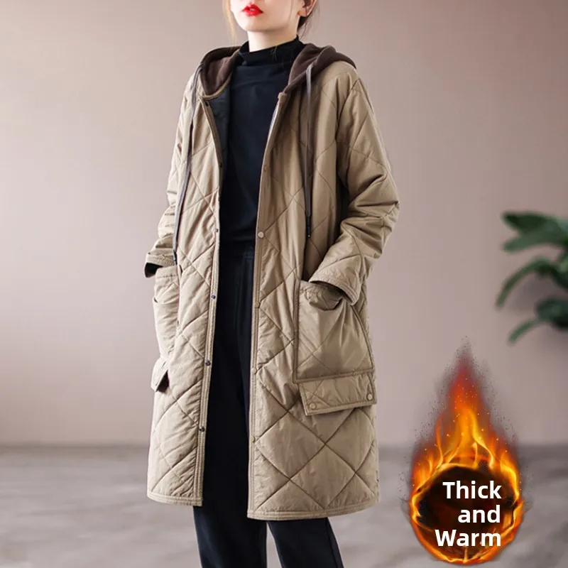 Женское моющееся хлопковое жакет с ромбовидным узором, свободный крой средней длины, с хлопковым сэндвичем Proc
Женское моющееся хлопковое жакет с ромбовидным узором, свободный крой средней длины, с хлопковым сэндвичем Proc