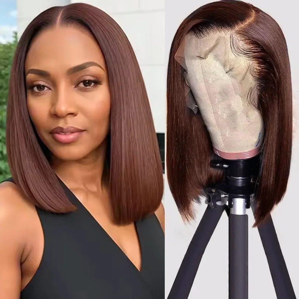 Шоколадно-коричневый прямой парик Боб 13x4 Парик фронта шнурка Человеческие волосы Девственные волосы Реми Предварительно выщипанные короткие парики Боб для женщин Плотность 200
Шоколадно-коричневый прямой парик Боб 13x4 Парик фронта шнурка Человеческие волосы Девственные волосы Реми Предварительно выщипанные короткие парики Боб для женщин Плотность 200