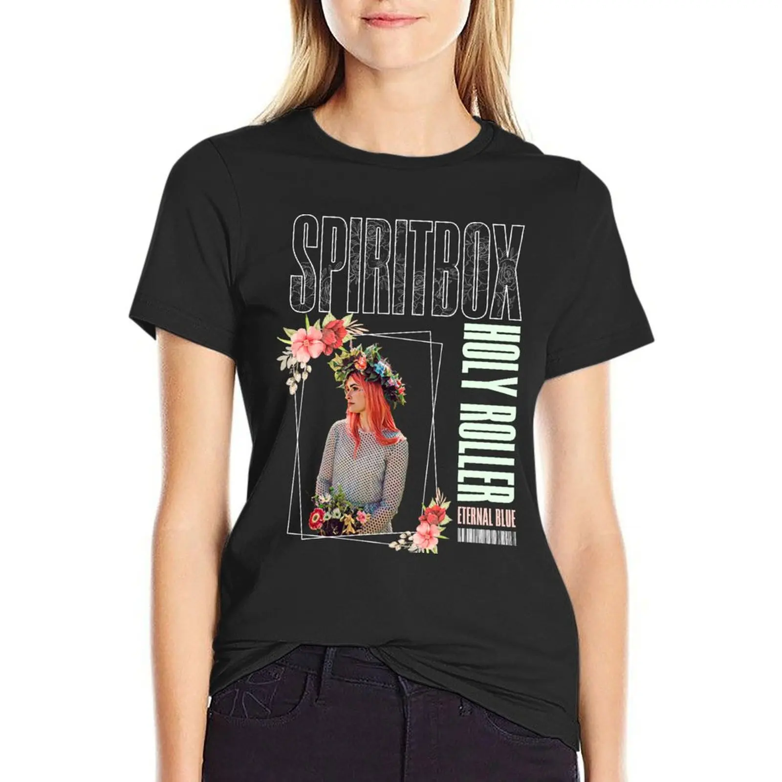 Spiritbox Holy Roller Flower Clothing T-Shirt hippie clothes quick-drying funny graphic t-shirts for Women
Spiritbox Holy Roller Flower Clothing T-Shirt hippie clothes quick-drying funny graphic t-shirts for Women