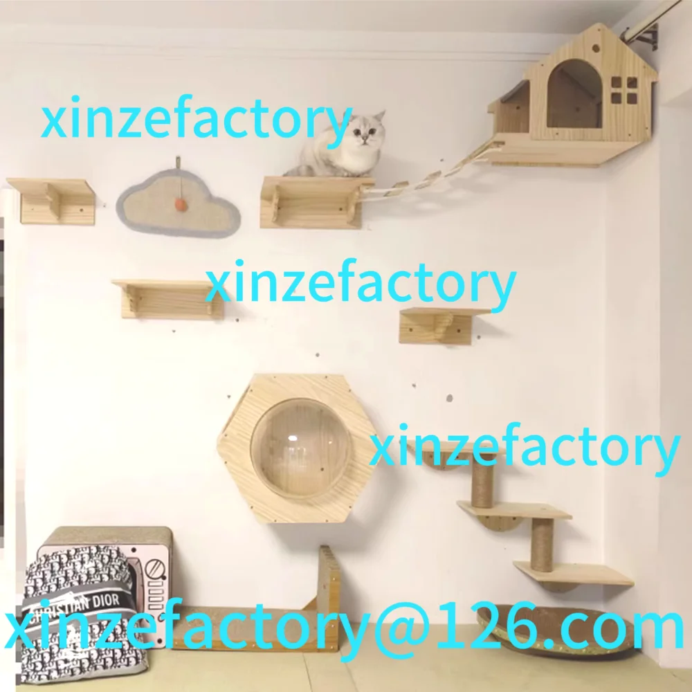 Customizable Wall Mounted Tree Wooden Shelves Scratching Posts Climbing Cat Perches Hammock
Customizable Wall Mounted Tree Wooden Shelves Scratching Posts Climbing Cat Perches Hammock