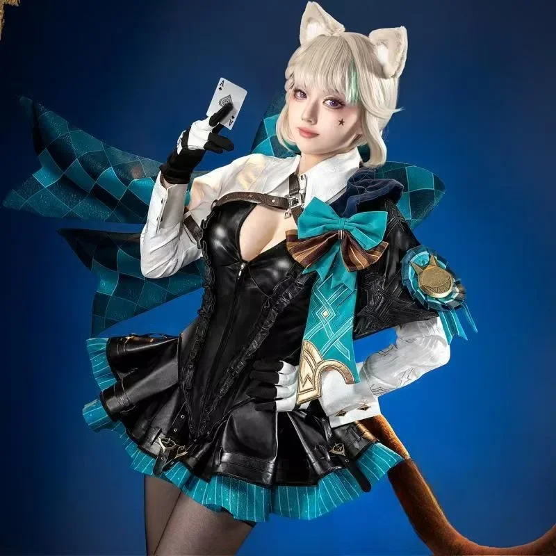 Lynette Cosplay Game Genshin Impact Black Short Dress White Shirt Fontaine Sexy Women Full Set Role Play Outfit Holiday Party
Lynette Cosplay Game Genshin Impact Black Short Dress White Shirt Fontaine Sexy Women Full Set Role Play Outfit Holiday Party