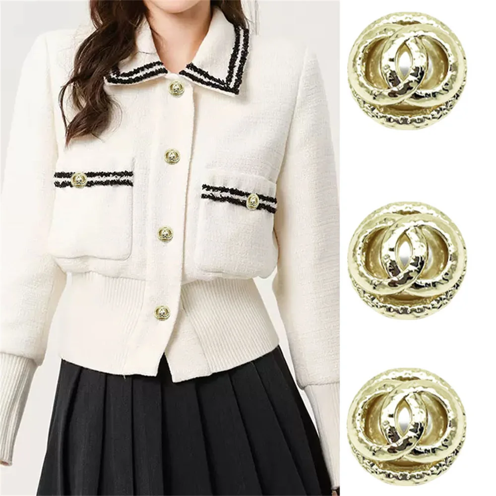 10 Piece Set of High-end Double Circle Pearl Buttons, Elegant Women's Sweaters, Coats, Suits, Clothing Decoration Buttons
10 Piece Set of High-end Double Circle Pearl Buttons, Elegant Women's Sweaters, Coats, Suits, Clothing Decoration Buttons