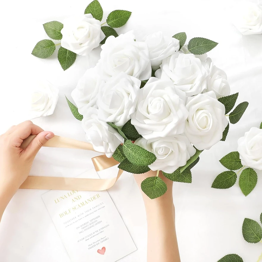 50/100pcs PE Foam Roses Artificial Flowers Festival Wedding Bride Bouquets Wreath Home Garden Party Table Room Decor Accessory
50/100pcs PE Foam Roses Artificial Flowers Festival Wedding Bride Bouquets Wreath Home Garden Party Table Room Decor Accessory