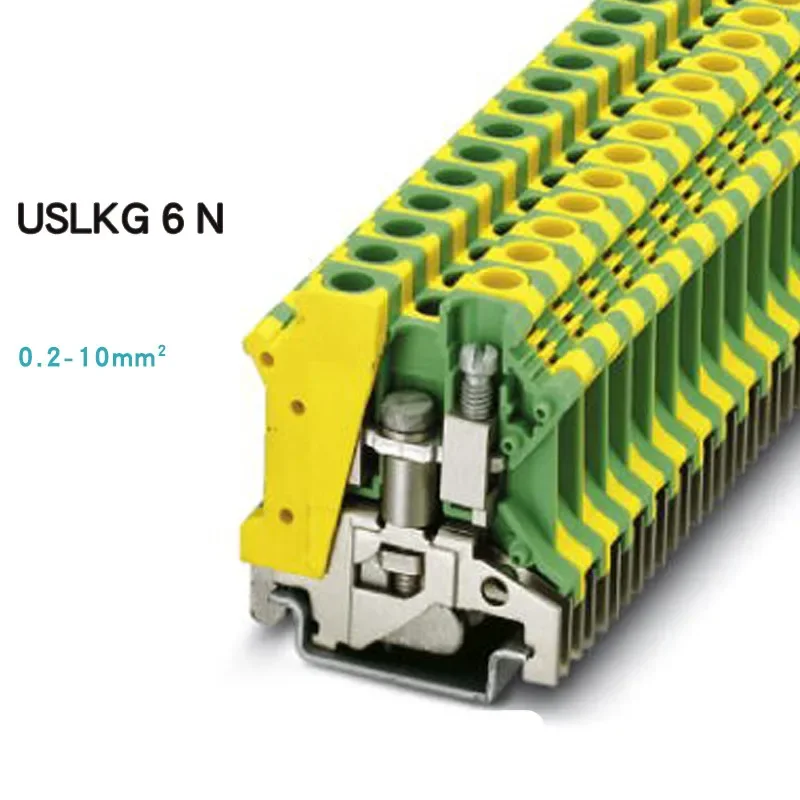10Pcs USLKG-6 Din Rail Screw Terminal Blocks Type Ground Earth Universal Wiring Combine Connector USLKG6N
10Pcs USLKG-6 Din Rail Screw Terminal Blocks Type Ground Earth Universal Wiring Combine Connector USLKG6N