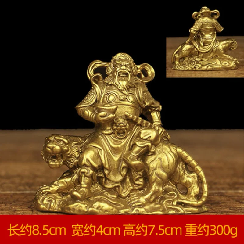 Bronze Statue Of From The Wuzhou Period, Depicting Zhao Gongming Riding A Tiger, Large Home-Use Worship Piece
Bronze Statue Of From The Wuzhou Period, Depicting Zhao Gongming Riding A Tiger, Large Home-Use Worship Piece