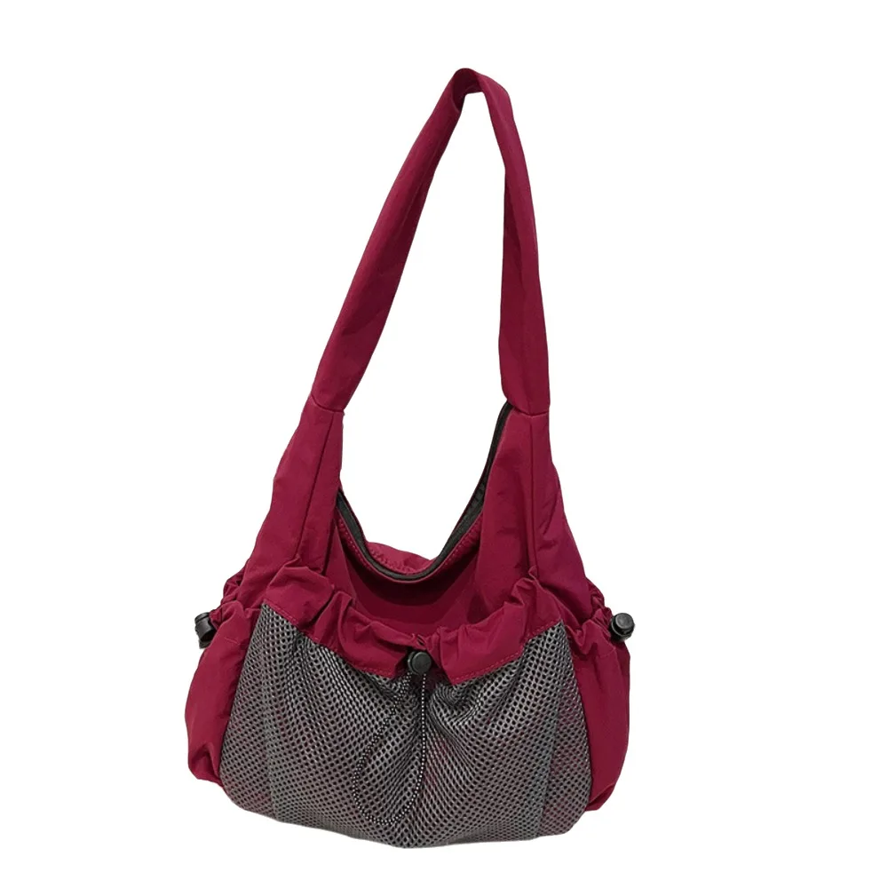 Versatile Korean Style Nylon Pleated Crossbody Bag Soft Drawstring Half Moon Bags Casual All-match Underarm Tote Bag Travel
Versatile Korean Style Nylon Pleated Crossbody Bag Soft Drawstring Half Moon Bags Casual All-match Underarm Tote Bag Travel