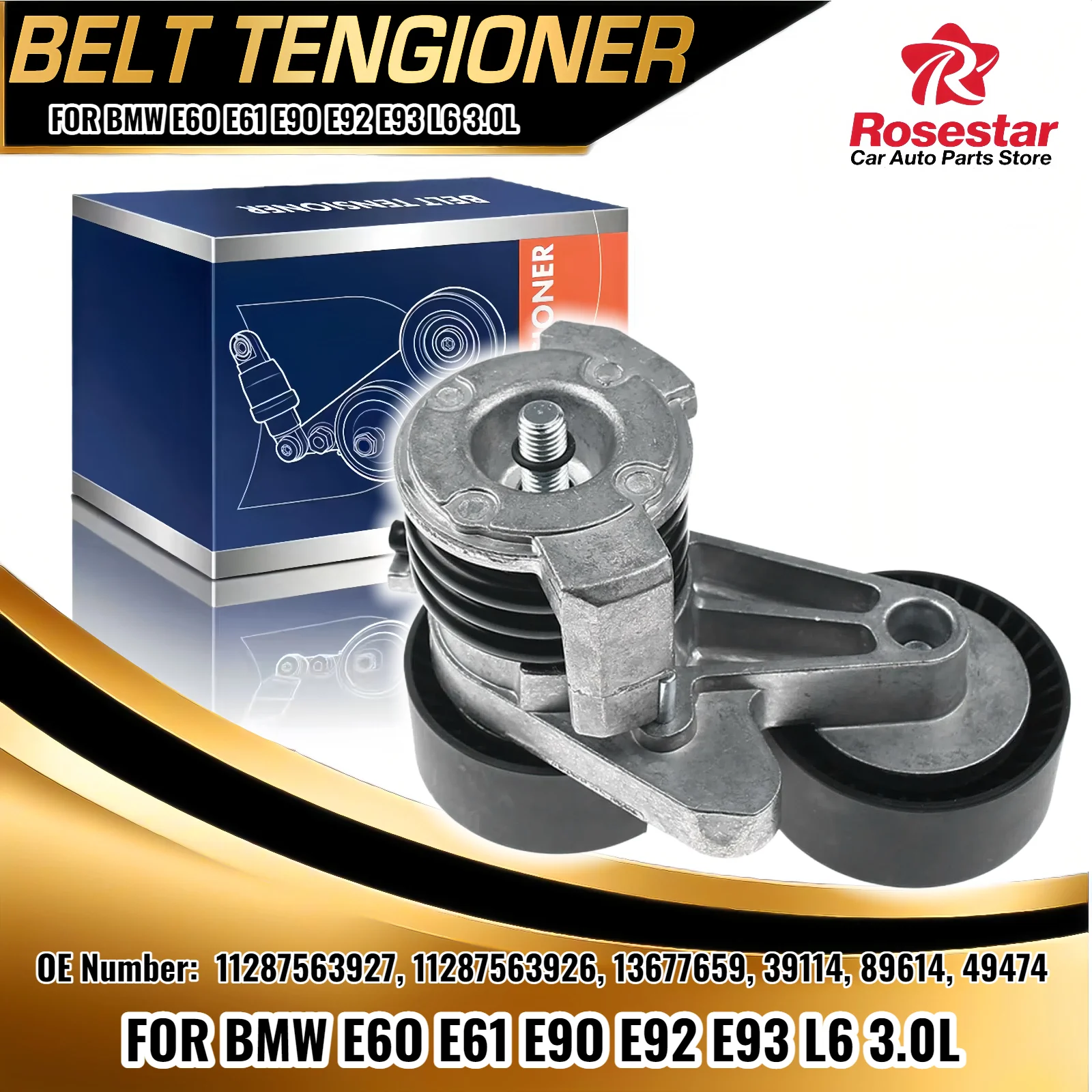Натяжитель приводного ремня со шкивом для 07-13 BMW 535i 335i xi 135i E60 E61 E90 E93 89614 11287563927
Натяжитель приводного ремня со шкивом для 07-13 BMW 535i 335i xi 135i E60 E61 E90 E93 89614 11287563927